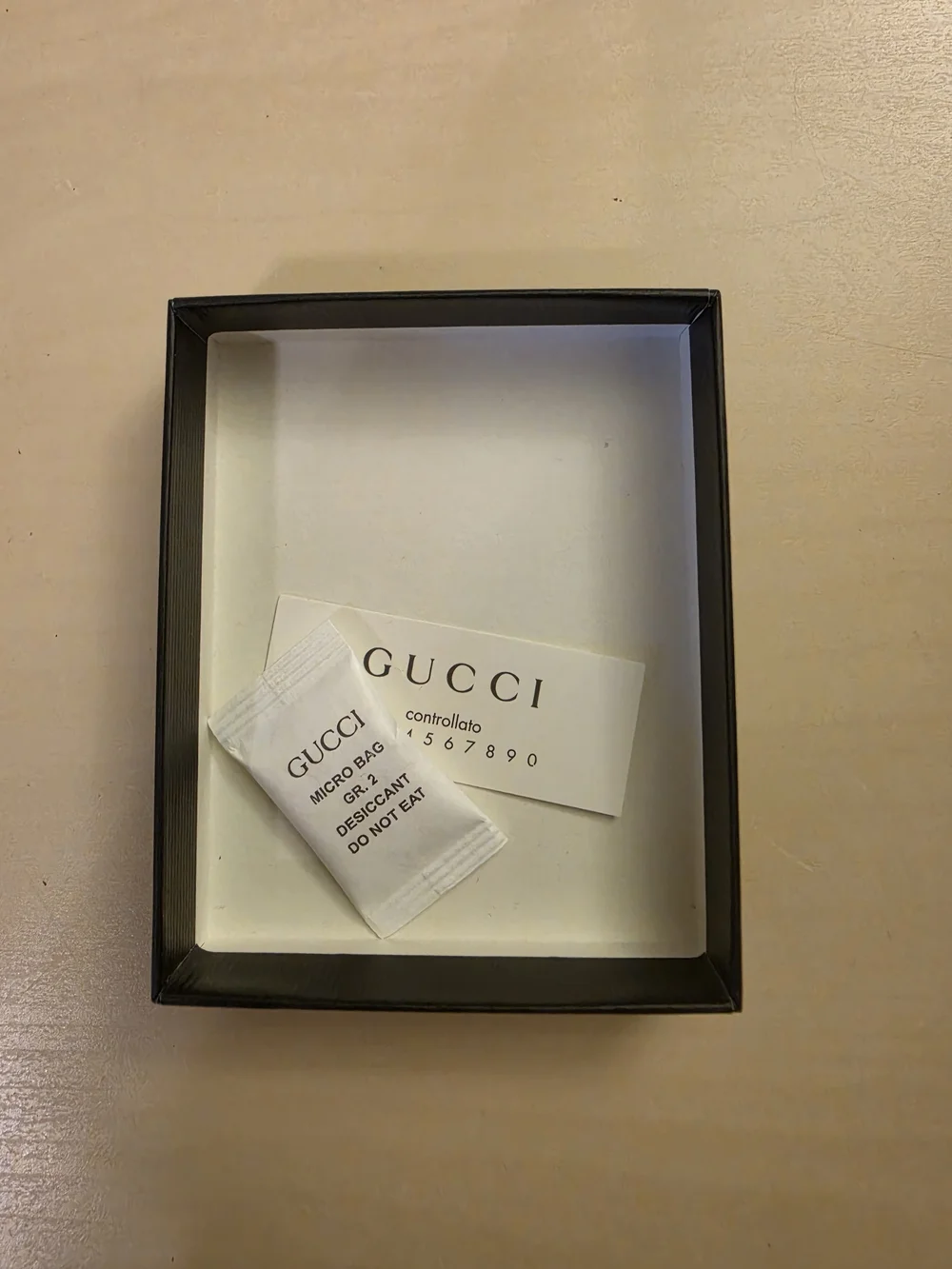 GUCCI White and Black Empty Box